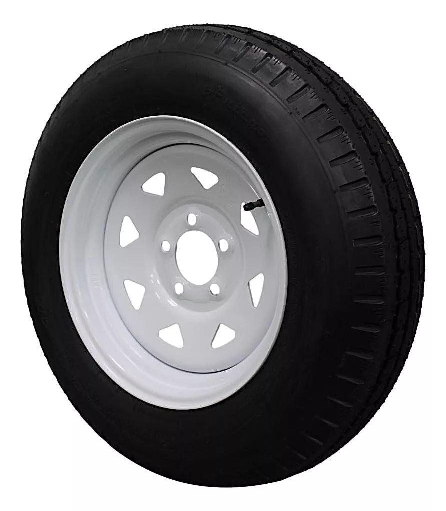 (Set of 4) Antego Tire and Wheel  205/75D15 Highway Terrain – 15.0-Inch Rim, 6-Ply-Ply Strength, Load 101.0, Speed M – Heavy-Duty Trailer Tire | A15604500116206ST20575D15-B4 - 0