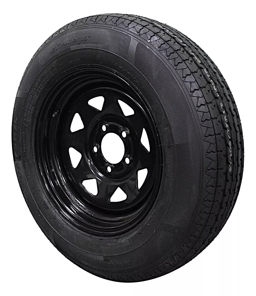 (Single Assembly) Antego Tire and Wheel  205/75R15 Highway Terrain Assembly – Optimized for High Load Performance, 15.0-Inch Rim, Load 107.0, Speed M | A15604500096108ST20575R15 - 0