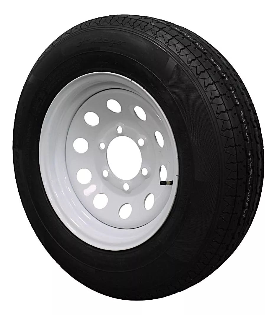 (Set of 2) Antego Tire and Wheel  205/75R15 Highway Terrain – 15.0-Inch Rim, 8-Ply-Ply Strength, Load 107.0, Speed M – Heavy-Duty Trailer Tire | A15604520116108ST20575R15-B2