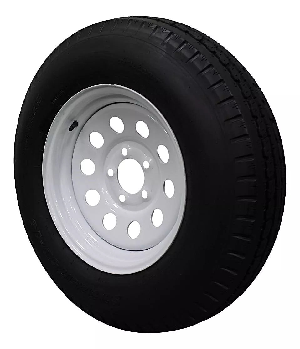 (Set of 4) Antego Tire and Wheel 225/75D15 Highway Terrain Trailer Tire & Wheel – 15.0-Inch Pre-Mounted Rim, 8-Ply-Ply Build, Perfect for Utility & Cargo Use | A15604510116208ST22575D15-B4 - 0