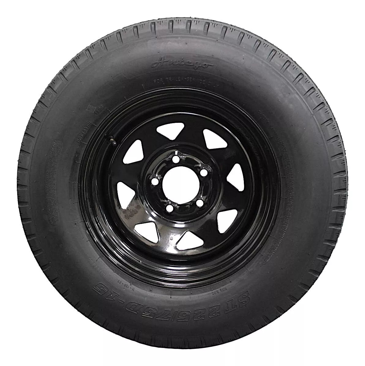 (Set of 2) Antego Tire and Wheel 225/75D15 Trailer Tire – Reinforced 8-Ply-Ply Design, 15.0-Inch Rim – Built for Long-Distance Hauling & Stability | A15604500096208ST22575D15-B2