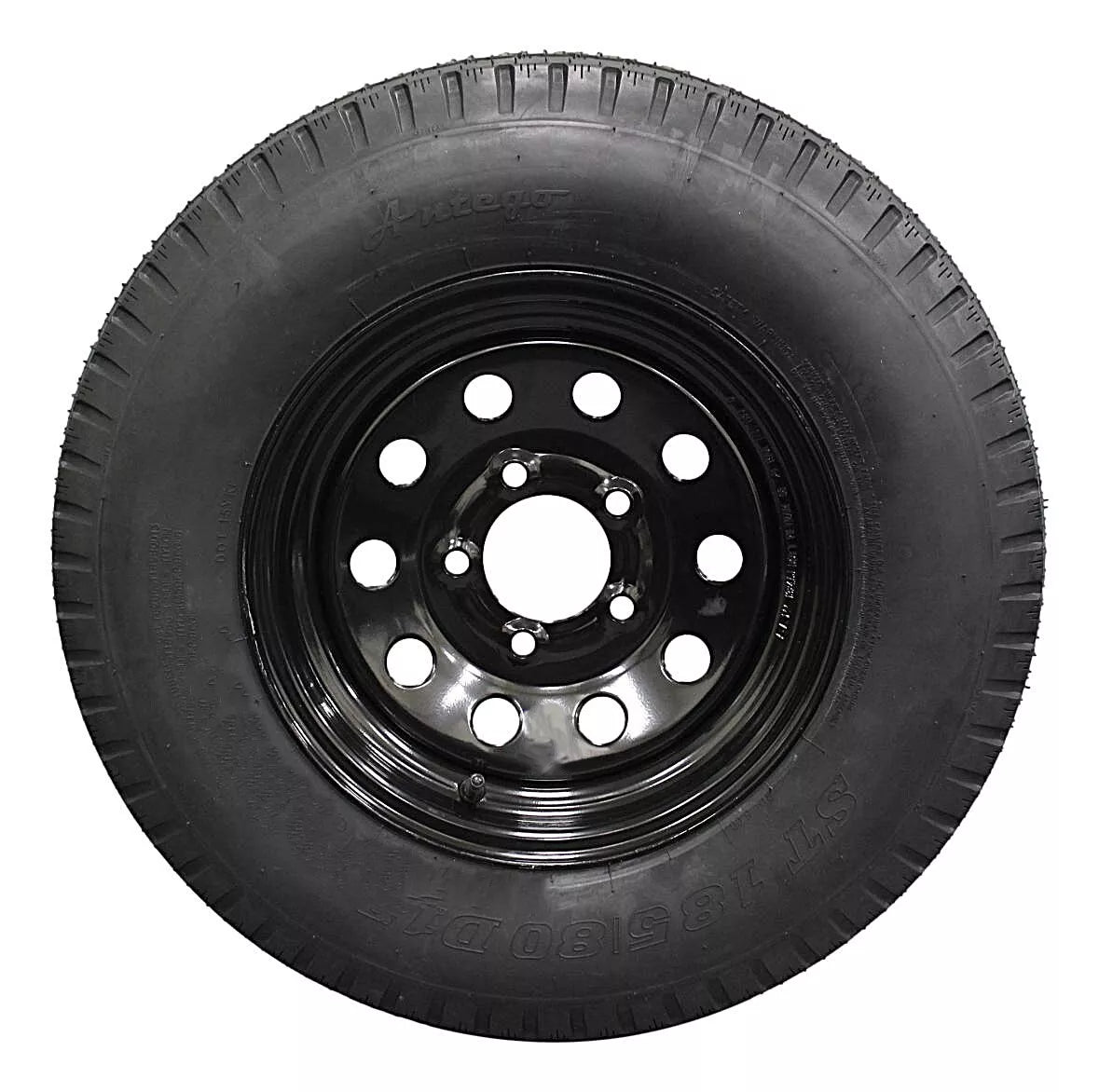 (Set of 2) Antego Tire and Wheel  185/80D13 Highway Terrain – 13.0-Inch Rim, 8-Ply-Ply Strength, Load 94.0, Speed M – Heavy-Duty Trailer Tire | A130454500096206ST18580D13-B2 - 0