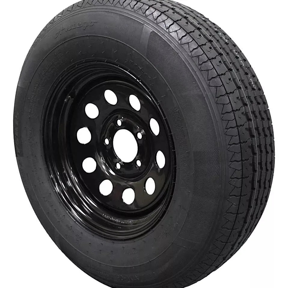 (Single Assembly) Antego Tire and Wheel 225/75R15 Trailer Tire – Reinforced 10-Ply-Ply Design, 15.0-Inch Rim – Built for Long-Distance Hauling & Stability | A15604510096110ST22575R15 - 0