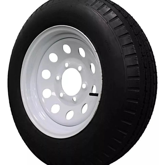 (Set of 4) Antego Tire and Wheel Heavy-Duty 205/75D15 Highway Terrain – 6-Ply-Ply, 15.0-Inch Wheel, Designed for Secure & Stable Towing | A15604520116206ST20575D15-B4