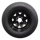 (Set of 4) Antego Tire and Wheel 205/75D14 Highway Terrain Trailer Tire & Wheel – 14.0-Inch Pre-Mounted Rim, 6-Ply-Ply Build, Perfect for Utility & Cargo Use | A140554020096206ST20575D14-B4-1
