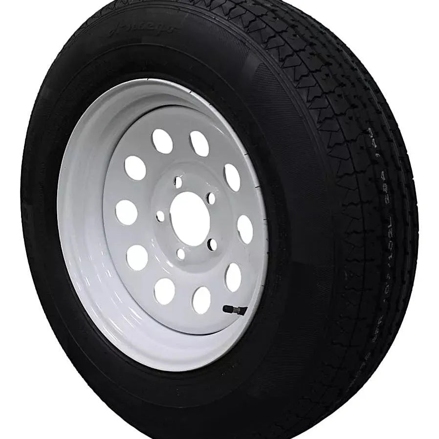 (Single Assembly) Antego Tire and Wheel Heavy-Duty 205/75R15 Highway Terrain – 6-Ply-Ply, 15.0-Inch Wheel, Designed for Secure & Stable Towing | A15604510116108ST20575R15 - 0