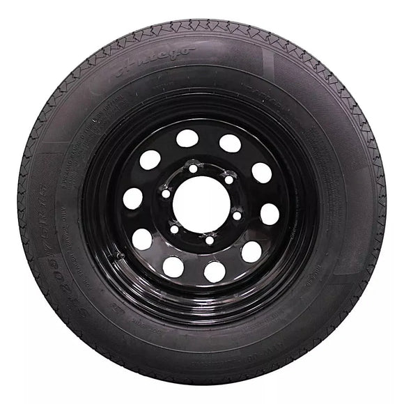 (Set of 2) Antego Tire and Wheel Heavy-Duty 205/75R15 Highway Terrain – 8-Ply-Ply, 15.0-Inch Wheel, Designed for Secure & Stable Towing | A15604520096108ST20575R15-B2