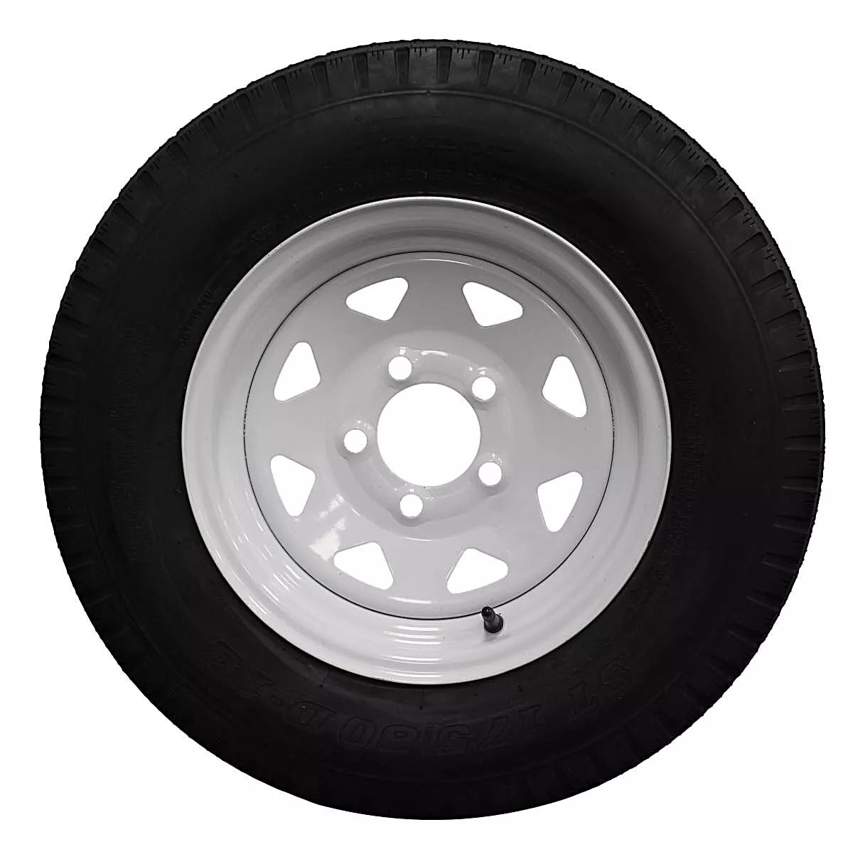 (Set of 4) Antego Tire and Wheel 175/80D13 Highway Terrain Trailer Tire & Wheel – 13.0-Inch Pre-Mounted Rim, 6-Ply-Ply Build, Perfect for Utility & Cargo Use | A130454510116206ST17580D13-B4