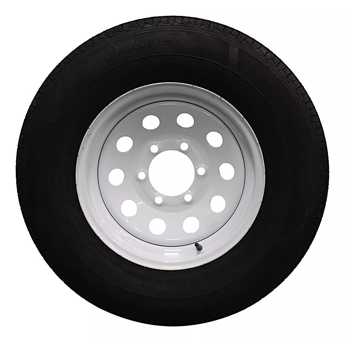 (Single Assembly) Antego Tire and Wheel 225/75R15 Highway Terrain Trailer Tire & Wheel – 15.0-Inch Pre-Mounted Rim, 10-Ply-Ply Build, Perfect for Utility & Cargo Use | A15604520116110ST22575R15