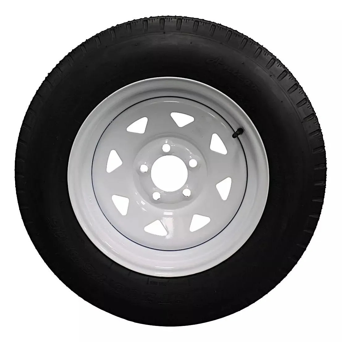 (Single Assembly) Antego Tire and Wheel 205/75D15 Trailer Tire – Reinforced 6-Ply-Ply Design, 15.0-Inch Rim – Built for Long-Distance Hauling & Stability | A15604500116206ST20575D15