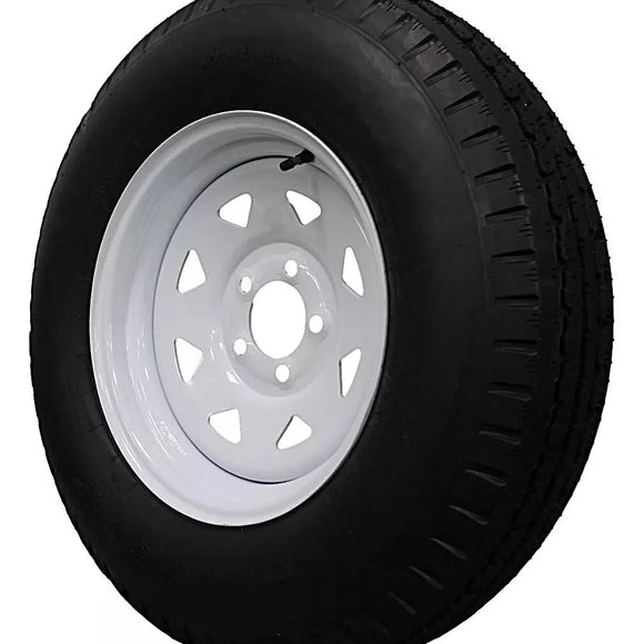 (Single Assembly) Antego Tire and Wheel  225/75D15 Highway Terrain – 15.0-Inch Rim, 8-Ply-Ply Strength, Load 113.0, Speed M – Heavy-Duty Trailer Tire | A15604500116208ST22575D15