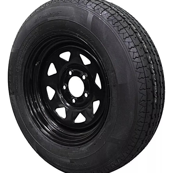 (Single Assembly) Antego Tire and Wheel  205/75R15 Highway Terrain Assembly – Optimized for High Load Performance, 15.0-Inch Rim, Load 107.0, Speed M | A15604500096108ST20575R15
