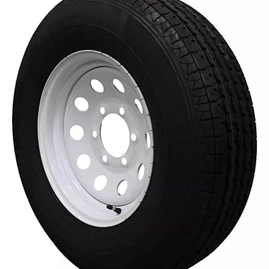 (Single Assembly) Antego Tire and Wheel 225/75R15 Highway Terrain Trailer Tire & Wheel – 15.0-Inch Pre-Mounted Rim, 10-Ply-Ply Build, Perfect for Utility & Cargo Use | A15604520116110ST22575R15 - 0
