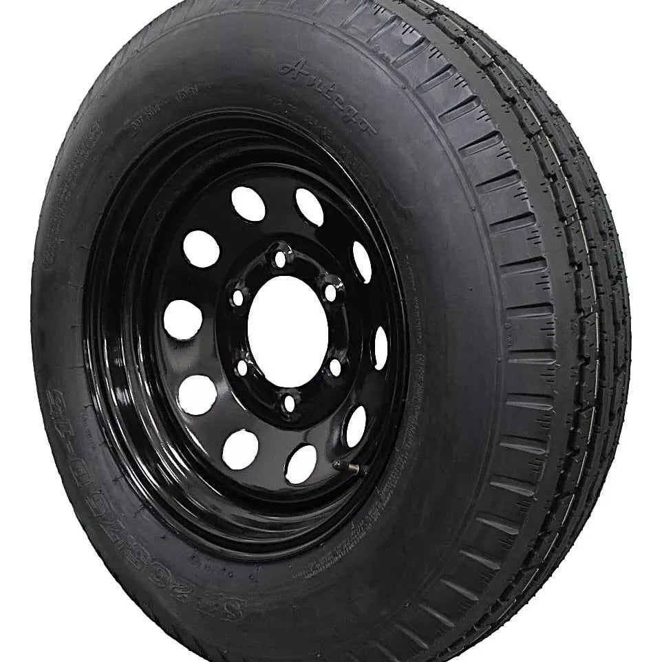 (Single Assembly) Antego Tire and Wheel 205/75D15 Trailer Tire – Reinforced 6-Ply-Ply Design, 15.0-Inch Rim – Built for Long-Distance Hauling & Stability | A15604520096206ST20575D15 - 0