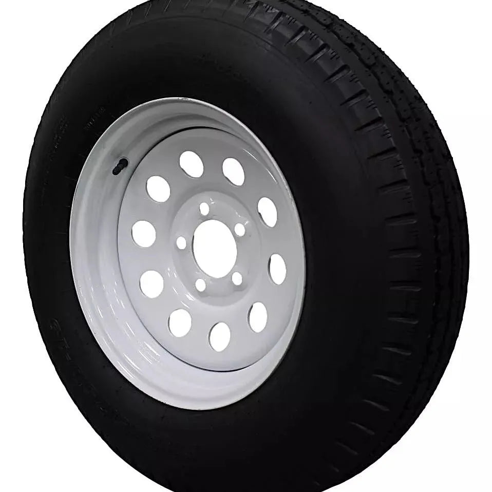 (Single Assembly) Antego Tire and Wheel 225/75D15 Highway Terrain Trailer Tire & Wheel – 15.0-Inch Pre-Mounted Rim, 8-Ply-Ply Build, Perfect for Utility & Cargo Use | A15604510116208ST22575D15 - 0