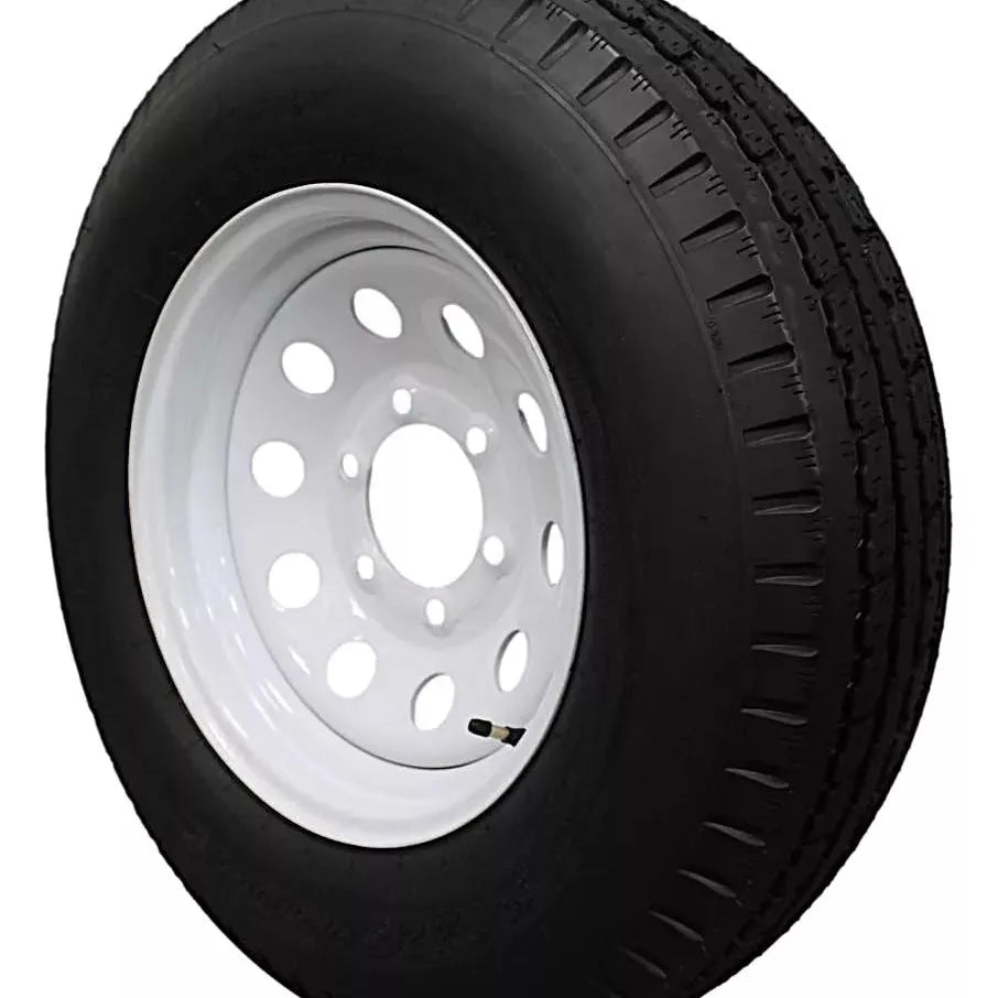 (Single Assembly) Antego Tire and Wheel  225/75D15 Highway Terrain – 15.0-Inch Rim, 8-Ply-Ply Strength, Load 113.0, Speed M – Heavy-Duty Trailer Tire | A15604520116208ST22575D15 - 0