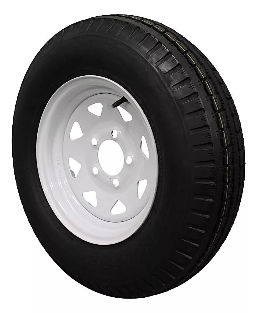 (Set of 4) Antego Tire and Wheel  185/80D13 Highway Terrain Assembly – Optimized for High Load Performance, 13.0-Inch Rim, Load 94.0, Speed M | A130454510116206ST18580D13-B4 - 0