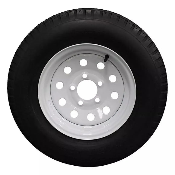 (Set of 2) Antego Tire and Wheel 185/80D13 Highway Terrain Trailer Tire & Wheel – 13.0-Inch Pre-Mounted Rim, 8-Ply-Ply Build, Perfect for Utility & Cargo Use | A130454500116206ST18580D13-B2