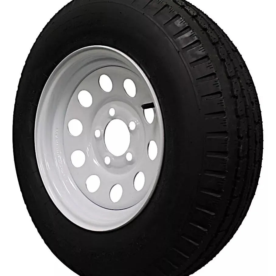 (Single Assembly) Antego Tire and Wheel 205/75D14 Trailer Tire – Reinforced 6-Ply-Ply Design, 14.0-Inch Rim – Built for Long-Distance Hauling & Stability | A140554010116206ST20575D14 - 0