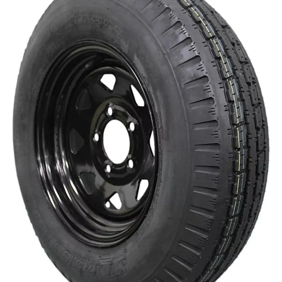 (Single Assembly) Antego Tire and Wheel 175/80D13 Trailer Tire – Reinforced 6-Ply-Ply Design, 13.0-Inch Rim – Built for Long-Distance Hauling & Stability | A130454510096206ST17580D13