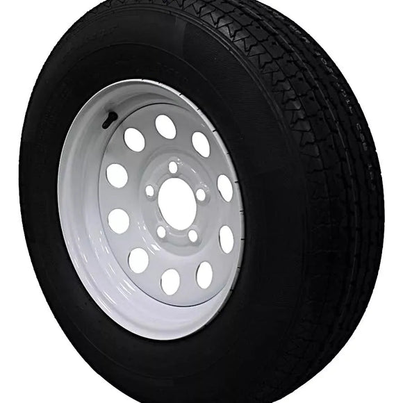 (Set of 4) Antego Tire and Wheel  205/75R14 Highway Terrain Assembly – Optimized for High Load Performance, 14.0-Inch Rim, Load 105.0, Speed M | A140554010116108ST20575R14-B4