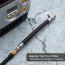 Lightning S2X Tire Inflator Hose Extension Self-Locking Nozzle | Patented Air Hose Adapter for Tire Pumps (Open Flow)-10