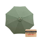 9ft Market Patio Umbrella 8 Rib Replacement Canopy Sage Green-1