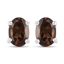 3.14 Carat Genuine Smoky Quartz .925 Sterling Silver Jewelry Set-8