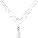 7.68 Carat Genuine Blue Sapphire .925 Sterling Silver Pendant-2