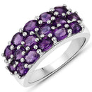 8.32 Carat Genuine Amethyst .925 Sterling Silver Jewelry Set-2