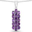 8.32 Carat Genuine Amethyst .925 Sterling Silver Jewelry Set-3