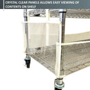 Storage Shelving Bottom Cover, 36"W x 18"D x 6"H, All Clear PVC Panels (Bottom Part ONLY)-6