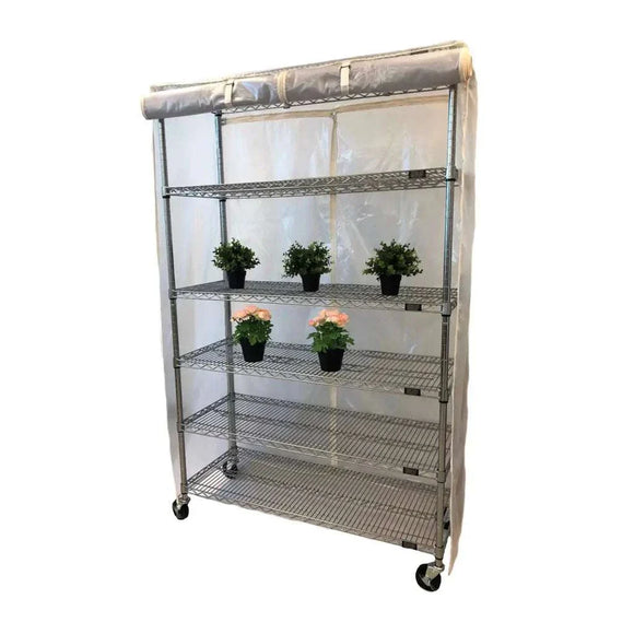Storage Shelving Unit Cover, fits racks 36"W x 14"D x 54"H all see through mesh PVC