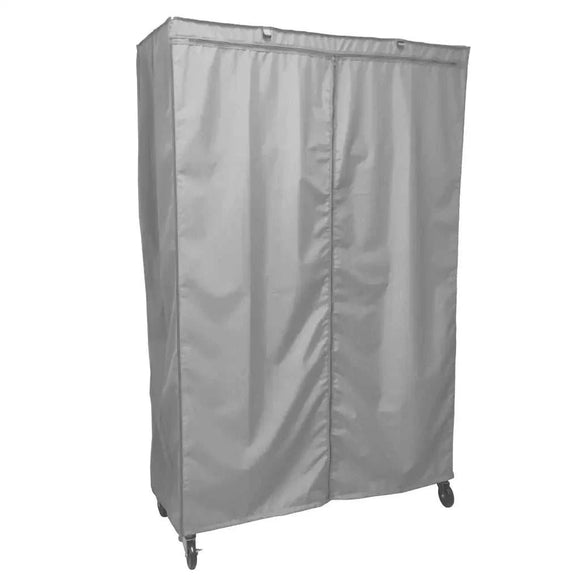 Storage Shelving Unit Cover, fits racks 36"W x 18"D x 72"H in Grey