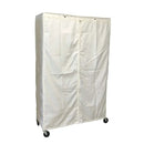 Storage Shelving Unit Cover, fits racks 36"W x 18"D x 72"H in Off White-1