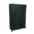 Storage Shelving Unit Cover, fits racks 48"W x 18"D x 72"H in Black-1