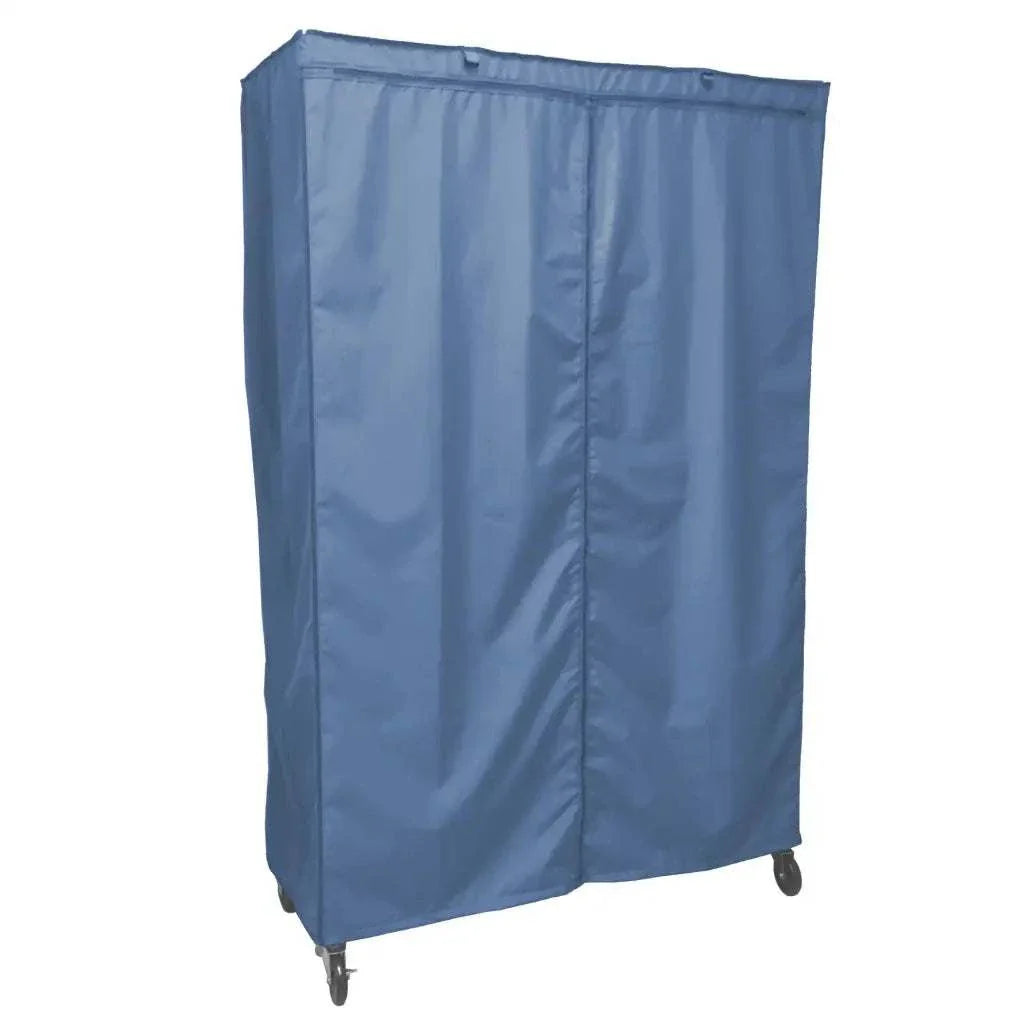 Storage Shelving Unit Cover, fits racks 48"W x 24"D x 72"H in Dusty Blue