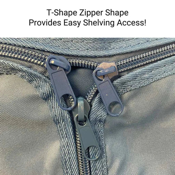 Storage Shelving Unit Cover, fits racks 48"W x 24"D x 72"H in Dusty Blue