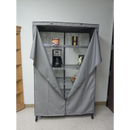 Storage Shelving Unit Cover, fits racks 60"W x 18"D x 72"H in Grey-7