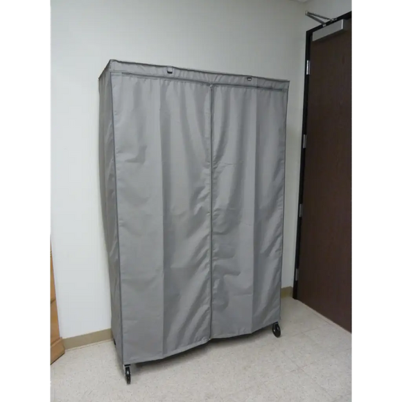 Storage Shelving Unit Cover, fits racks 60"W x 18"D x 72"H in Grey