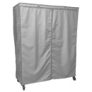 Storage Shelving Unit Cover, fits racks 60"W x 18"D x 72"H in Grey-1