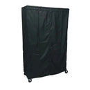 Storage Shelving Unit Cover, fits racks 60"W x 24"D x 72"H in Black-1