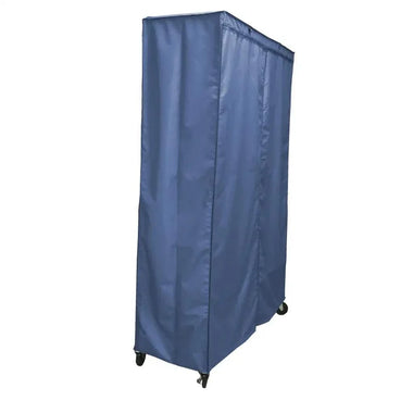 Storage Shelving Unit Cover, fits racks 60"W x 24"D x 72"H in Dusty Blue - 0