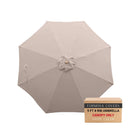 9ft Market Patio Umbrella 8 Rib Replacement Canopy Taupe-1