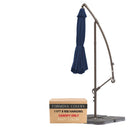 11ft Cantilever Hanging Umbrella 8 Rib Replacement Canopy Navy Olefin-1