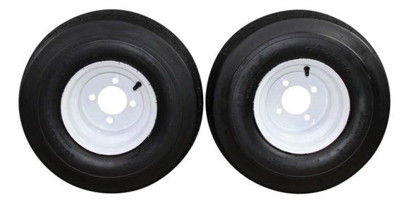 18x8.50-8 with 8x7 White Assembly for Golf Cart and Lawn Mower (Set of 2)…