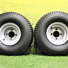 (Set of 2) (ATW-001) 20x10.00-8 Tires & Wheels 4 Ply for Lawn & Garden Mower (Compatible with Husqvarna).
