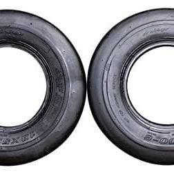 Set of 2) 13x5.00-6 Ribbed Tread Tires for Mowers.