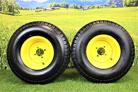 22x9.50-10 Turf Tire and 10x7 Wheel Assembly for Lawn & Garden Mower (Set of 2).