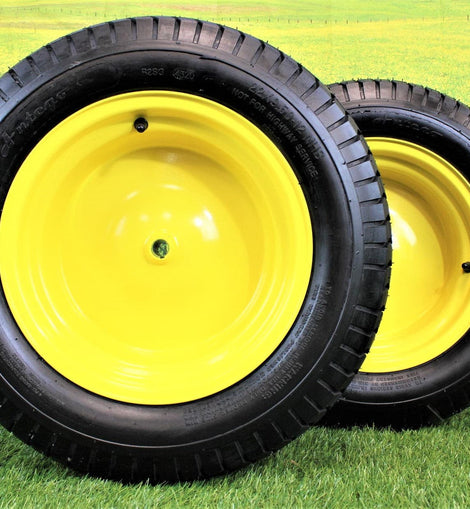 22x9.50-12 4 Ply Turf Tires & Wheels for John Deere Lawn & Garden Mower Turf Tires (Set of Two).
